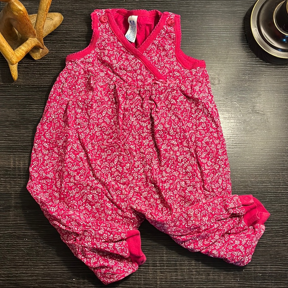 Hot Pink Cotton Romper